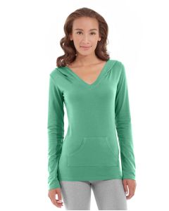 Eos V-Neck Hoodie-S-Green